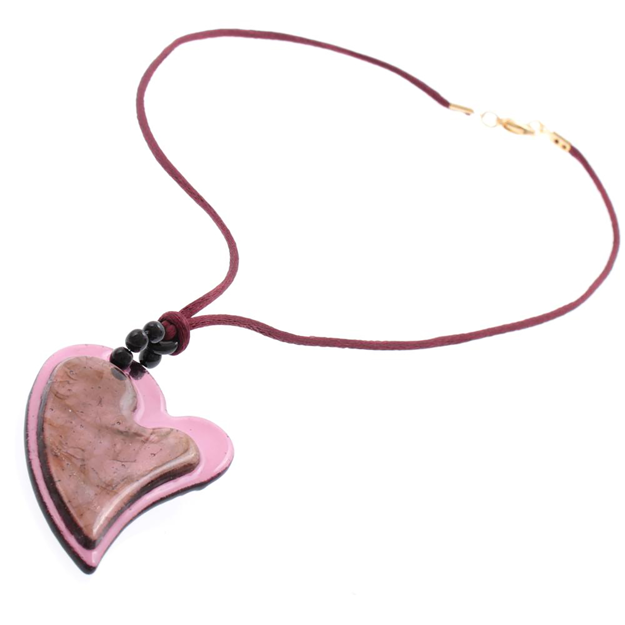 Collier Murano Glas "Ina" Halskette-amethist