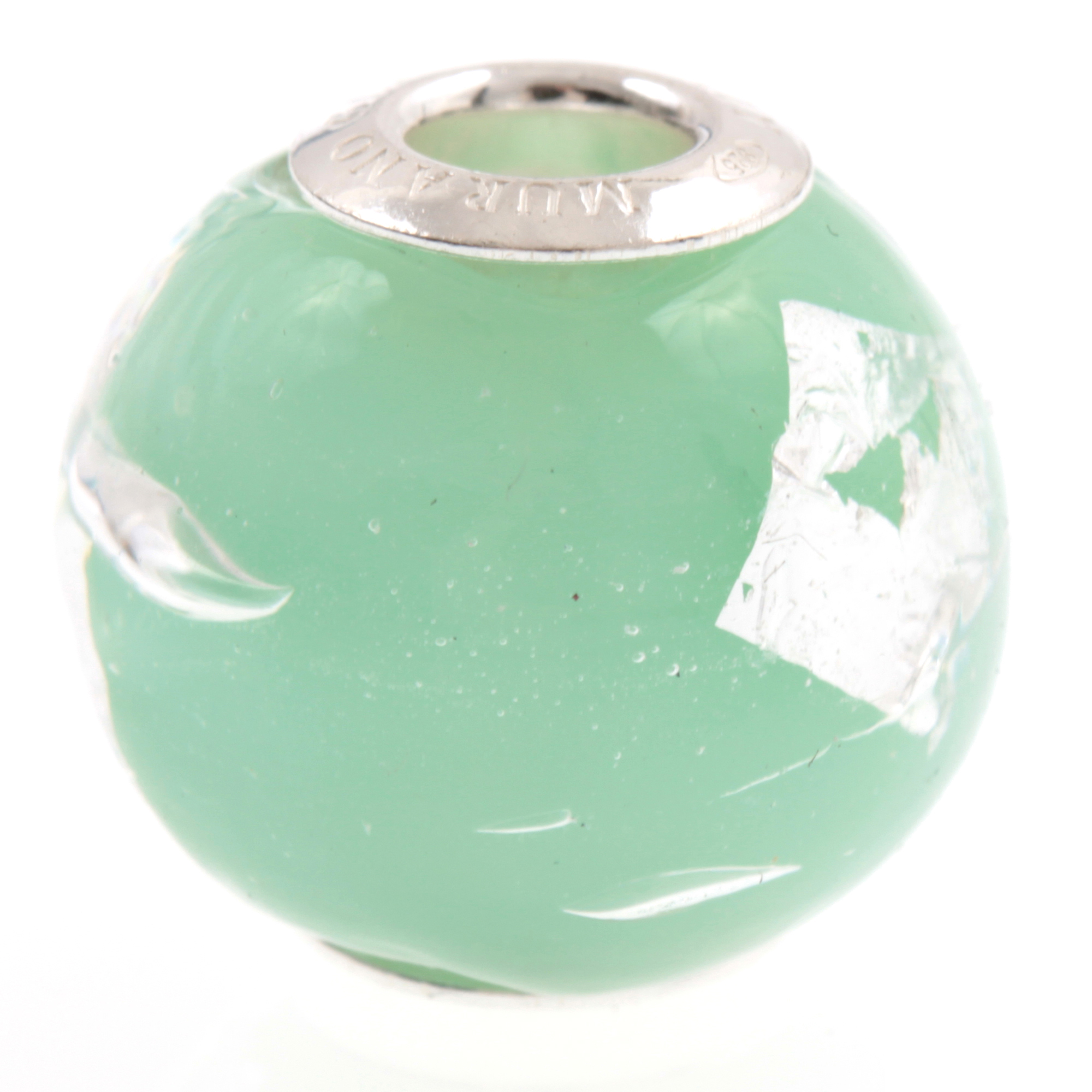 Big One Murano Glas Bead "Pallone" -jade