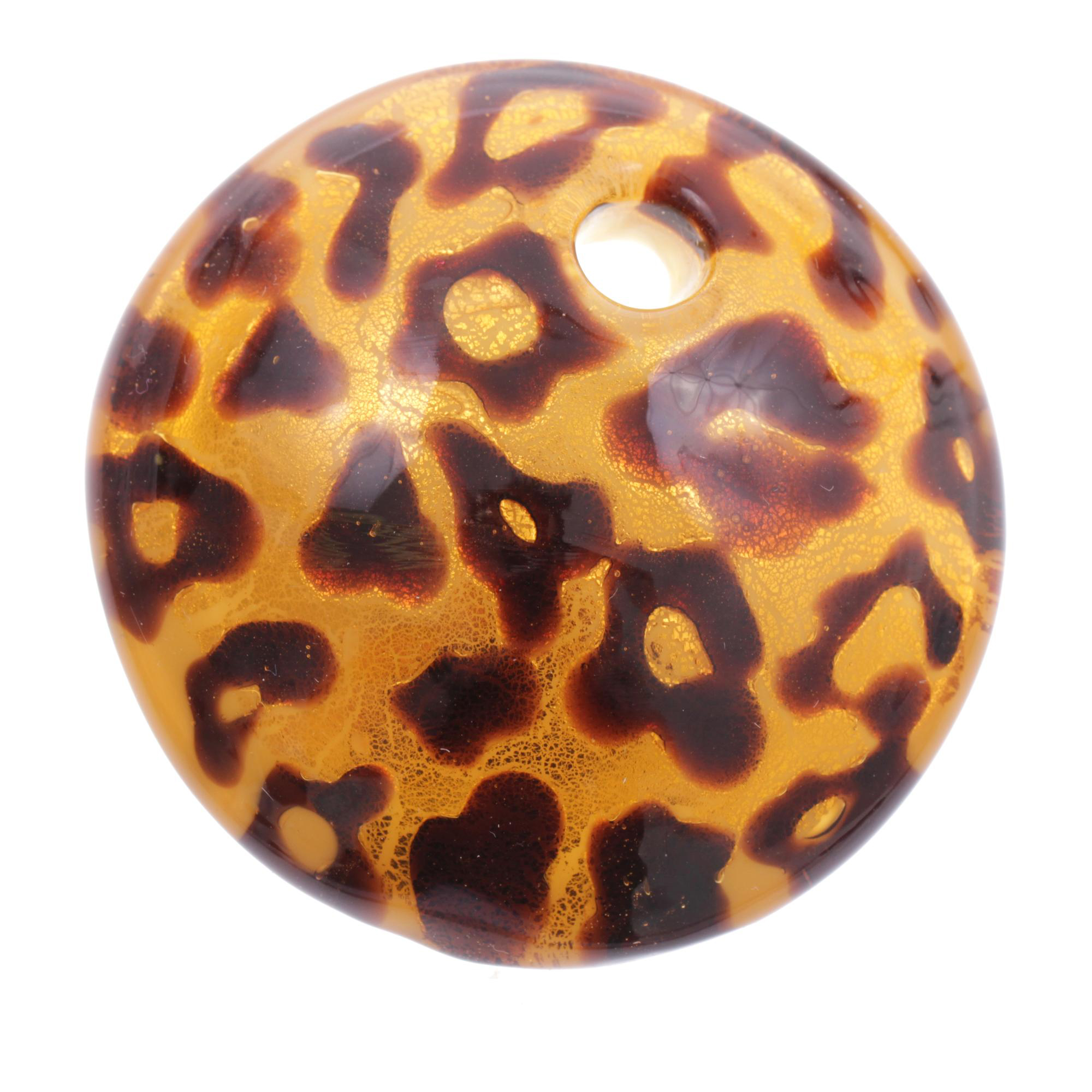 Anhänger aus Murano Glas Model "Bacino" -amber