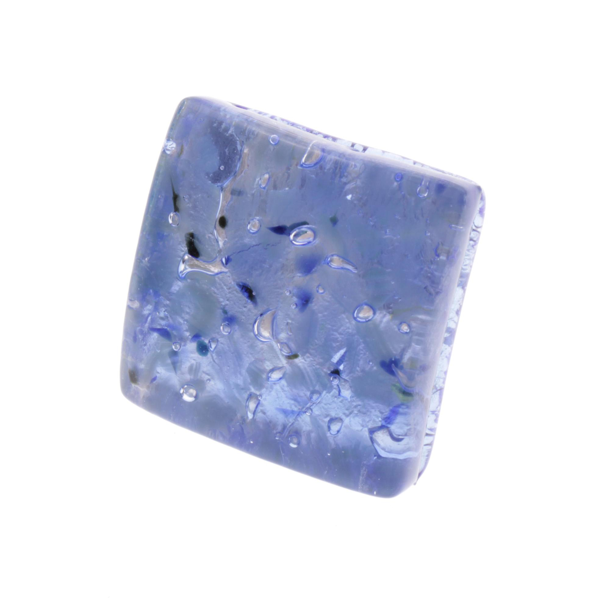 Echter Murano Glas Ring "Sogno" -blau-silber II