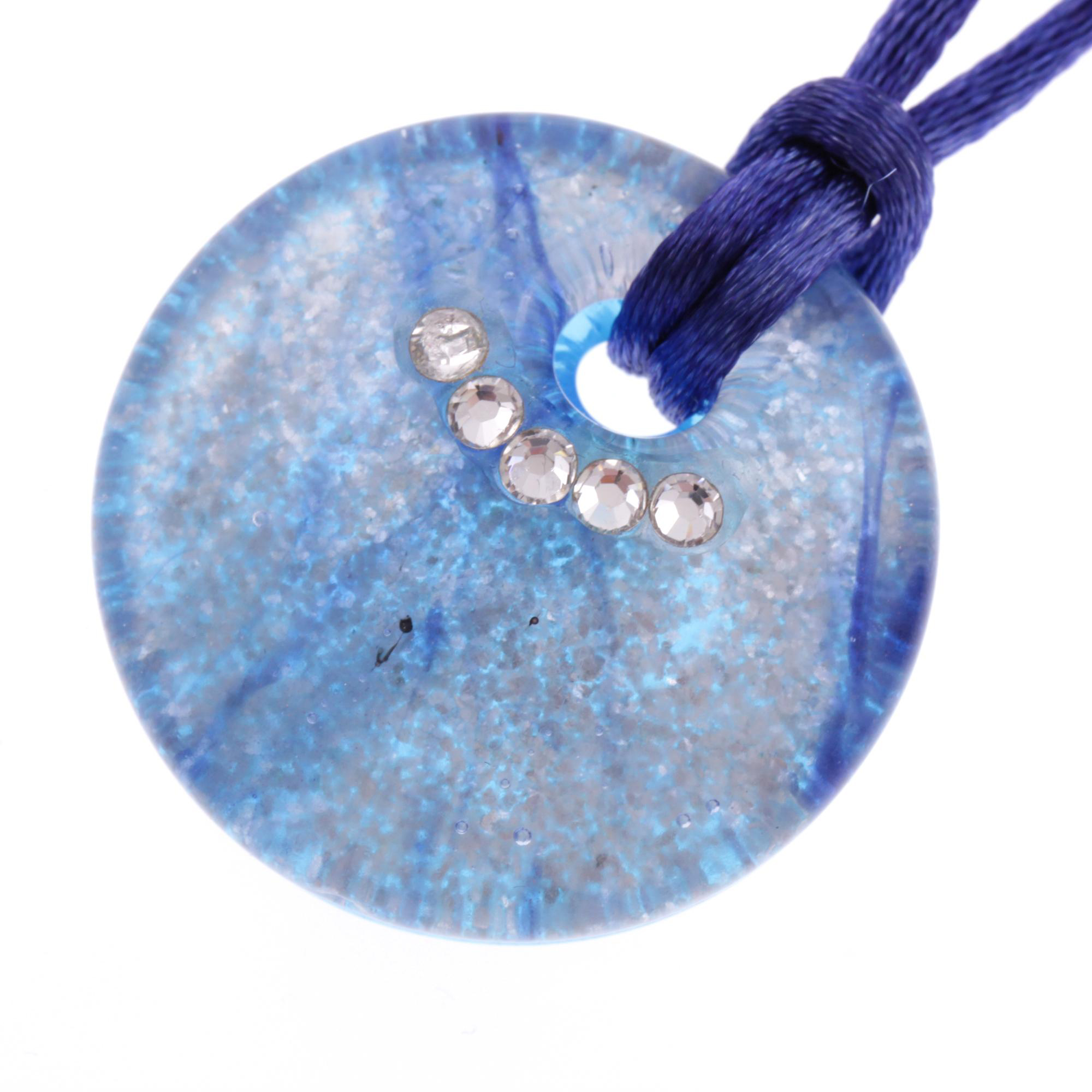 Collier "Sara" Halskette Murano Glas-blau